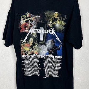 00s Vintage Metallica 2009 Death Magnetic Tour T-shirt
